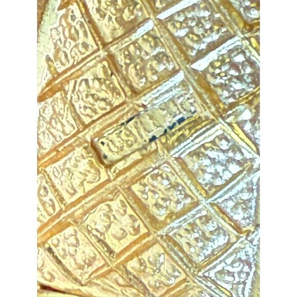 Vintage Gold Plated Castlecliff  Fox Clasp Hinged Bracelet Animal Jewelry - Picture 5 of 5